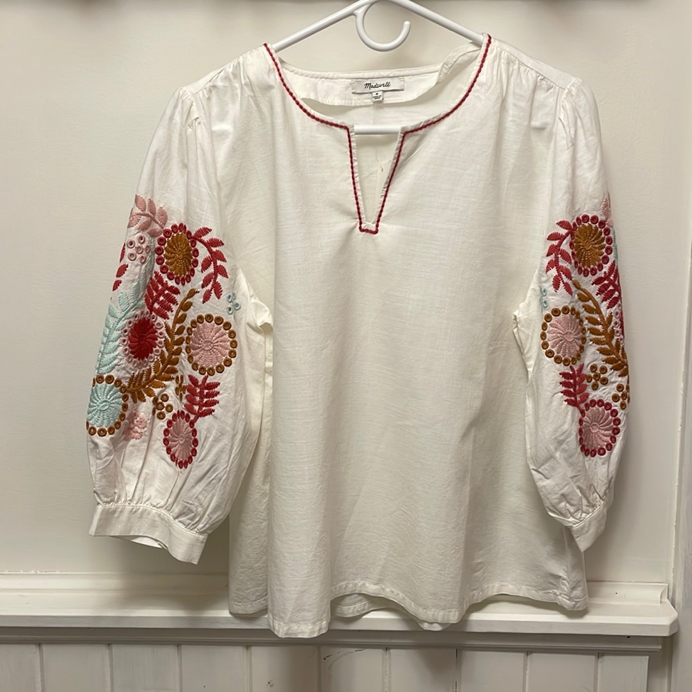 Madewell Embroidered Top